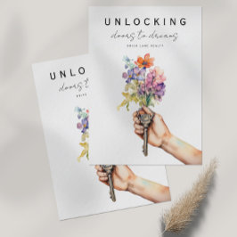 Blumenstege Echtes Anwesen Marketing Postkarte