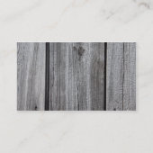 Blumenstein u. rustikale hölzerne persönliche telefonnummerkarte (Rückseite)