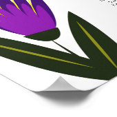 Blumenstempel Poster (Ecke)