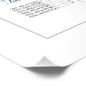 Blumenstempel Poster (Ecke)