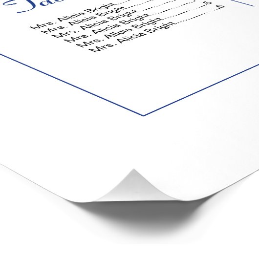 Blumenstempel Poster (Ecke)