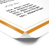 Blumenstempel Poster (Ecke)