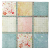 Blumensteppdecke quadriert Quadrat Fliese (Vorderseite)