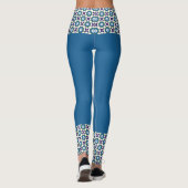 Blumenstern-Muster Leggings (Rückseite)