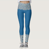 Blumenstern-Muster Leggings (Vorderseite)