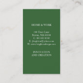 Blumenstern Visitenkarte (Rückseite)