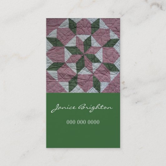 Blumenstern Visitenkarte (Vorderseite)