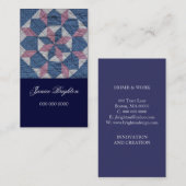 Blumenstern Visitenkarte (Vorne/Hinten)