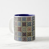 Blumensterne Zweifarbige Tasse (Vorderseite Links)