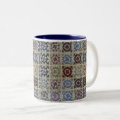 Blumensterne Zweifarbige Tasse (VorderseiteRechts)