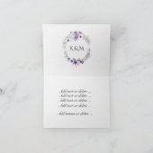 Blumenstickerbild Dankeskarte (Innenseite)