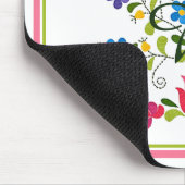 Blumenstickerei Mousepad (Ecke)