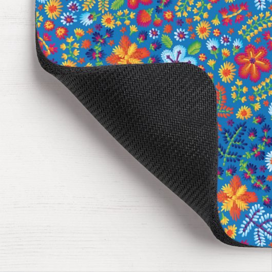 Blumenstickerei-Muster Mousepad (Ecke)