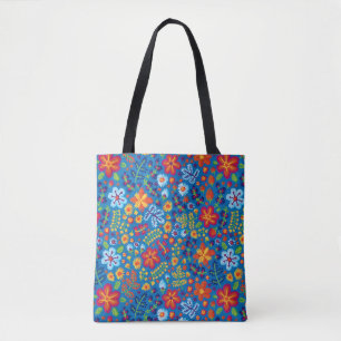 Blumenstickerei-Muster Tasche