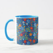 Blumenstickerei-Muster Tasse (Links)