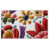 Blumenstickerei Stoff (Fat Quarter (45,7 x 55,9 cm))