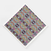 Blumenstickermuster mit schönen Blume Serviette (Ecke)