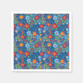 Blumenstickermuster Serviette (Vorderseite)