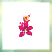 Blumenstil, ArtyClick Crimson, Light Gold Fensteraufkleber (Blatt 3)