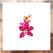 Blumenstil, ArtyClick Crimson, Light Gold Fensteraufkleber (Blatt 2)