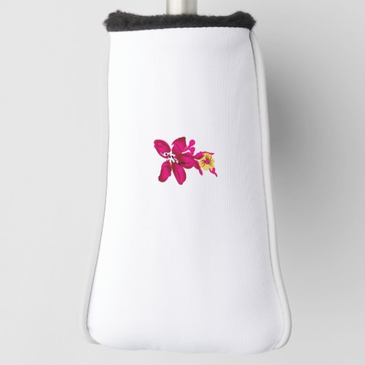 Blumenstil, ArtyClick Crimson, Light Gold Golf Headcover (Rotieren 90)