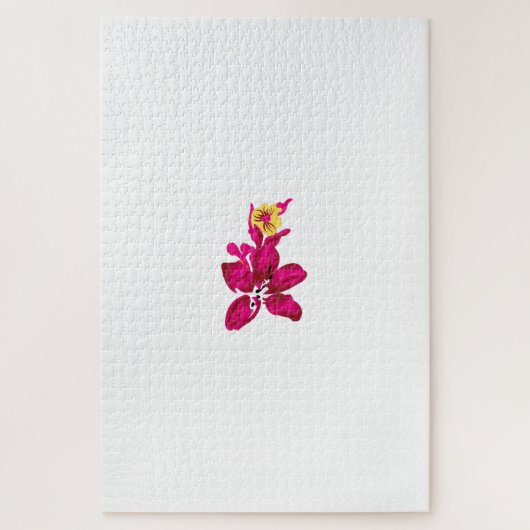 Blumenstil, ArtyClick Crimson, Light Gold Puzzle (Vertikal)