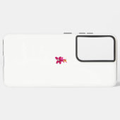 Blumenstil, ArtyClick Crimson, Light Gold Samsung Galaxy Hülle (Linke Seite)