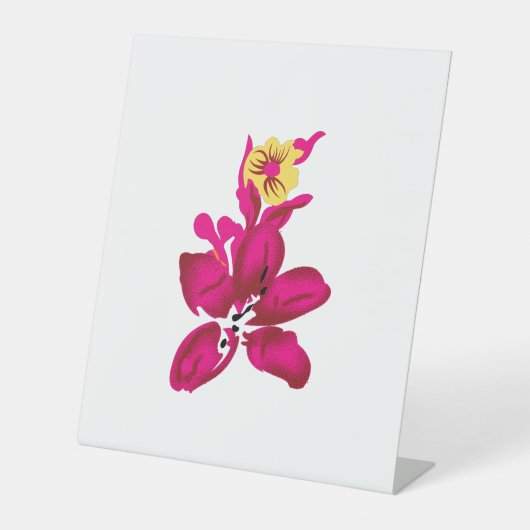 Blumenstil, ArtyClick Crimson, Light Gold Sockelschild (Vorderseite)