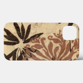Blumenstil-Design mit tönernen Blätter Case-Mate iPhone Hülle (Rückseite (Horizontal))
