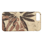 Blumenstil-Design mit tönernen Blätter Case-Mate iPhone Hülle (Rückseite (Horizontal))