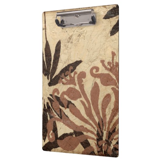 Blumenstil-Design mit tönernen Blätter Klemmbrett (Links)