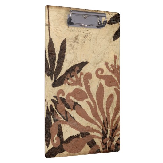 Blumenstil-Design mit tönernen Blätter Klemmbrett (Rechts)