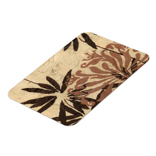 Blumenstil-Design mit tönernen Blätter Magnet (Linke Seite)