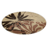 Blumenstil-Design mit tönernen Blätter Schneidebrett (Ecke)