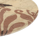 Blumenstil-Design mit tönernen Blätter Schneidebrett (Ecke)