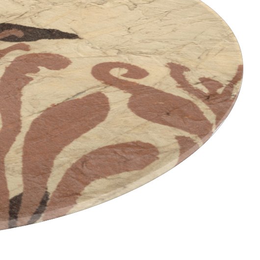 Blumenstil-Design mit tönernen Blätter Schneidebrett (Ecke)