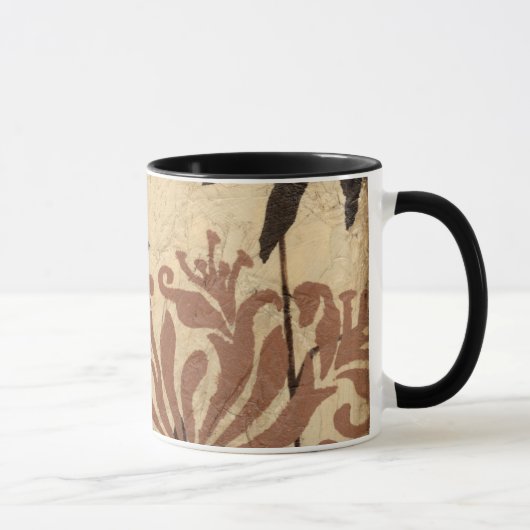 Blumenstil-Design mit tönernen Blätter Tasse (Rechts)