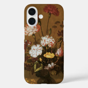 Blumenstillleben Blumen in Vasen, Vintage Barock iPhone 16 Hülle