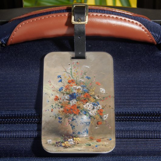 Blumenstillleben | Eugene Petit Gepäckanhänger (Vorderseite Insitu 2)