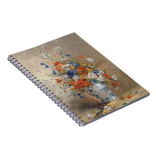 Blumenstillleben | Eugene Petit Notizblock (Rechte Seite)