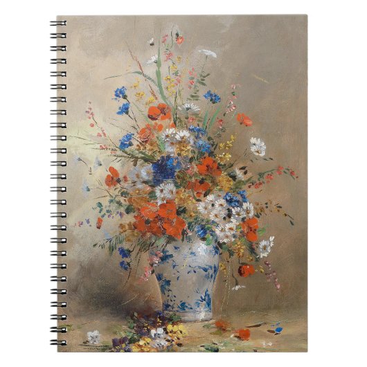 Blumenstillleben | Eugene Petit Notizblock (Vorderseite)