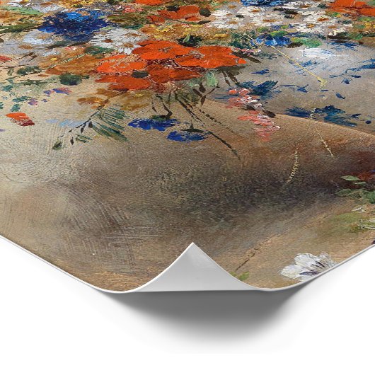 Blumenstillleben | Eugene Petit Poster (Ecke)