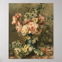 Blumenstillleben-Finart-Kunstposter-Druck
