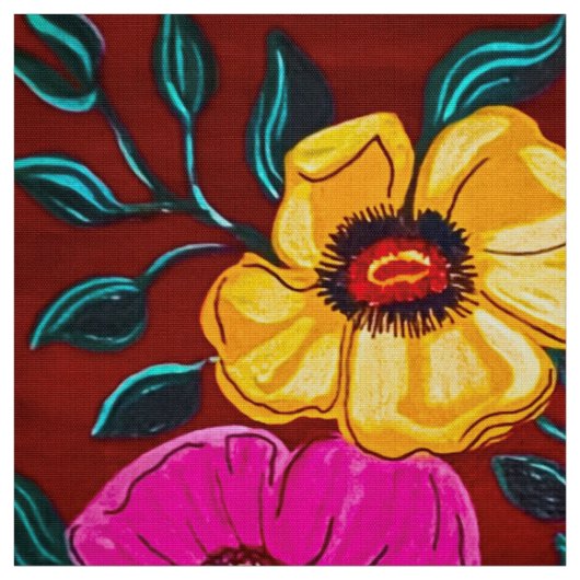 Blumenstoff der Wunder des Herbstes Stoff (Muster)