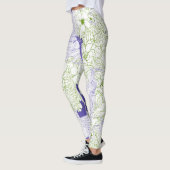 Blumenstörung - Abstrakte botanische Leggings (Links)