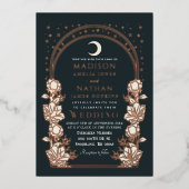 Blumenstrasse Jugendstil Einladung zur Hochzeit (Vorderseite)