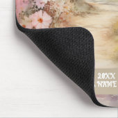 Blumenstraße Rosa Mousepad (Ecke)