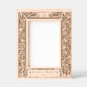 Blumenstraube Weinkeller mit 2 Herzen von Walter C Geätzte Rahmen (Vorderseite)