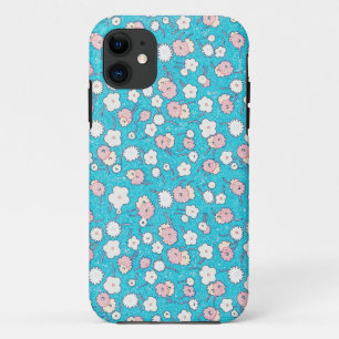 Blumenstrauber Vintage Blume Türkisblau Case-Mate iPhone Hülle