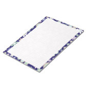 Blumenstrauch - rosa Uni rotes Papier 8.5 "x11" Notizblock (angewinkelt)